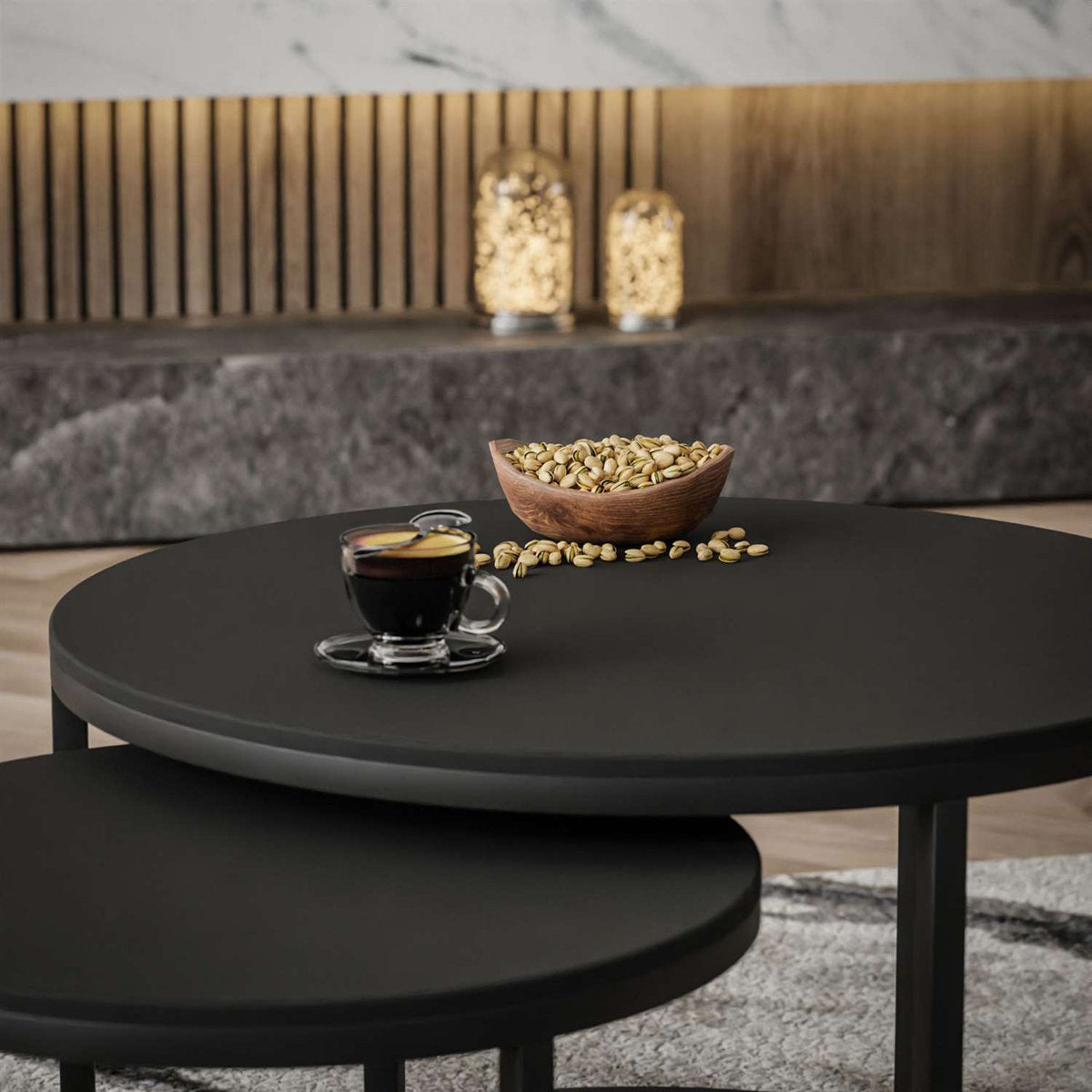 Mehfil Table-Minimal Round Shaped Table