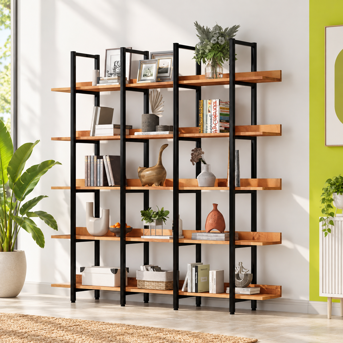 Bookrack – Spacious 5-Tier Storage for Modern Interiors