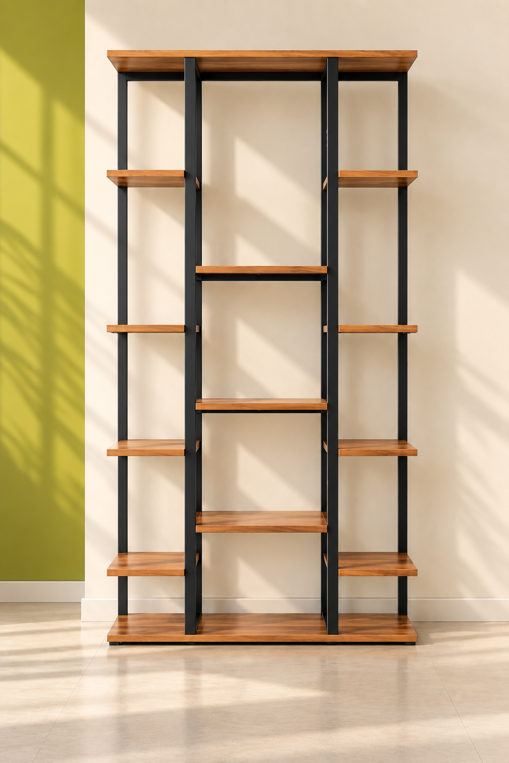 Multi-Level Metal & Wood Display Organizer