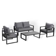 Sofa Set – Relaxed Seating with a Modern Metal Frame