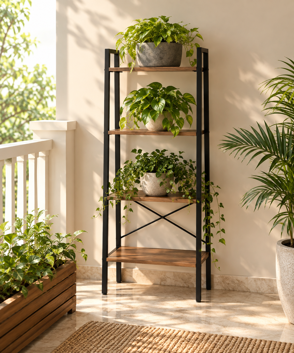 Bookrack – Four-Tier Storage with a Clean, Open Design