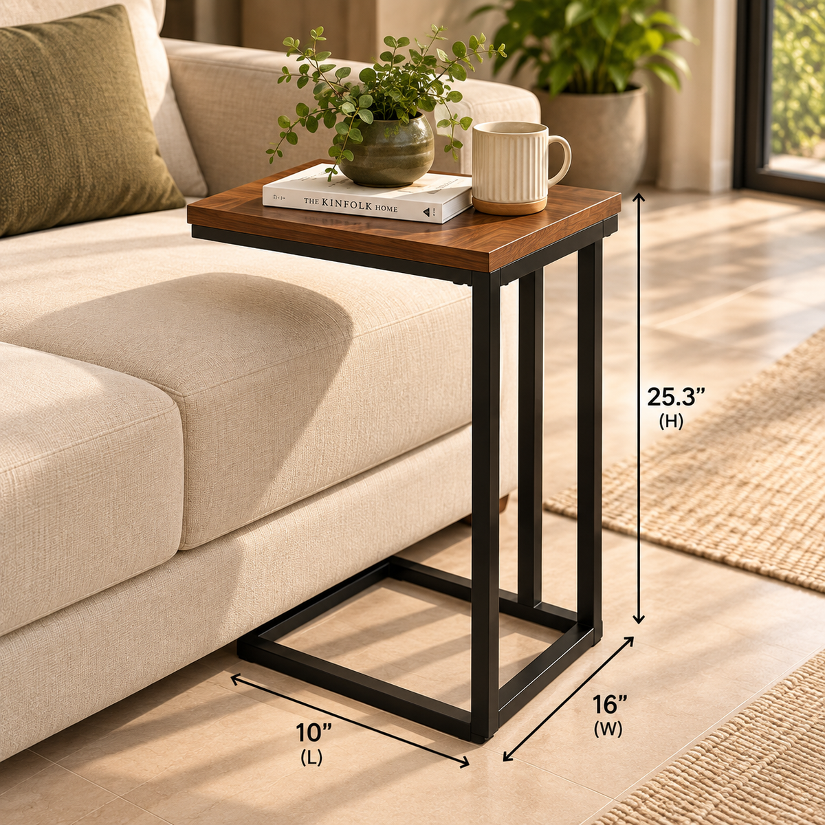 Side Table – Everyday Convenience with a Warm Wood Finish