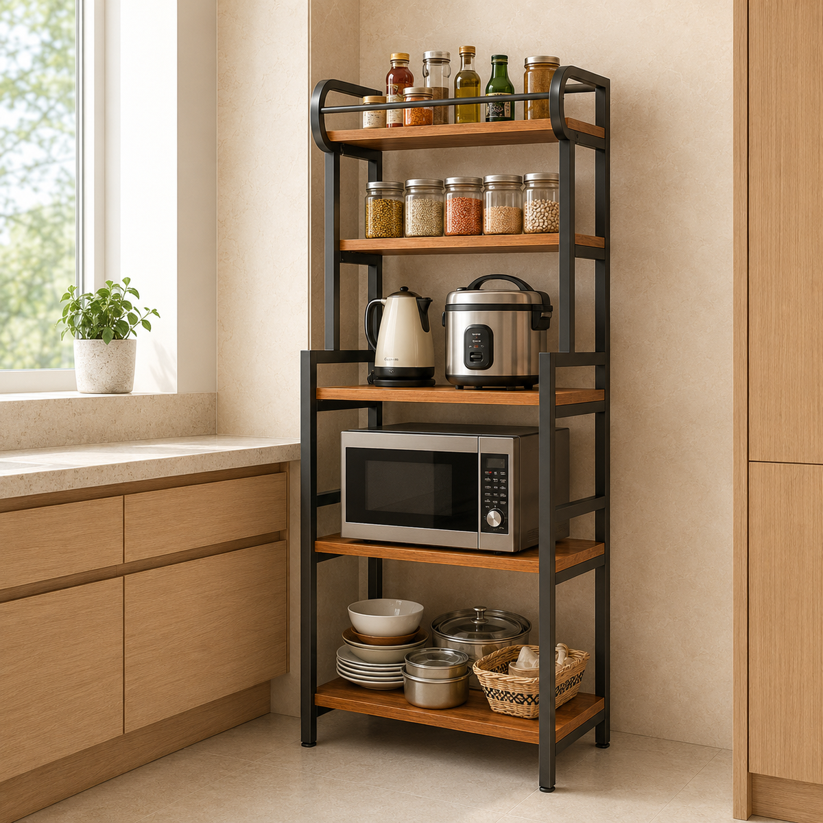 Shaan -e- Bawarchi - Elegant Storage Rack for Kitchen Essentials