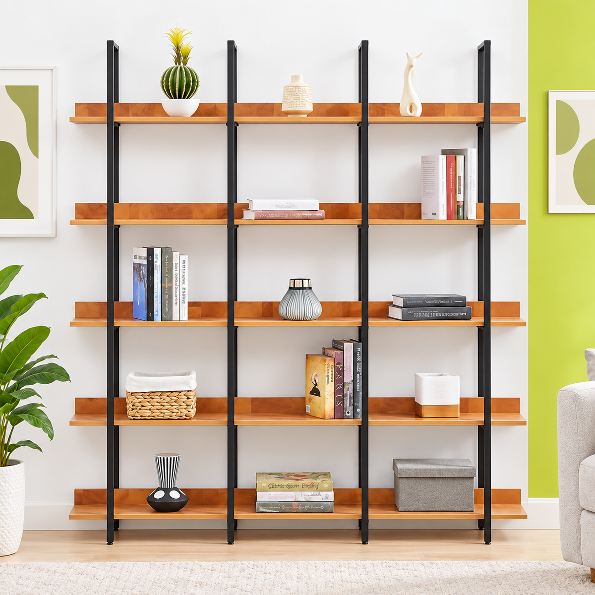 Bookrack – Spacious 5-Tier Storage for Modern Interiors