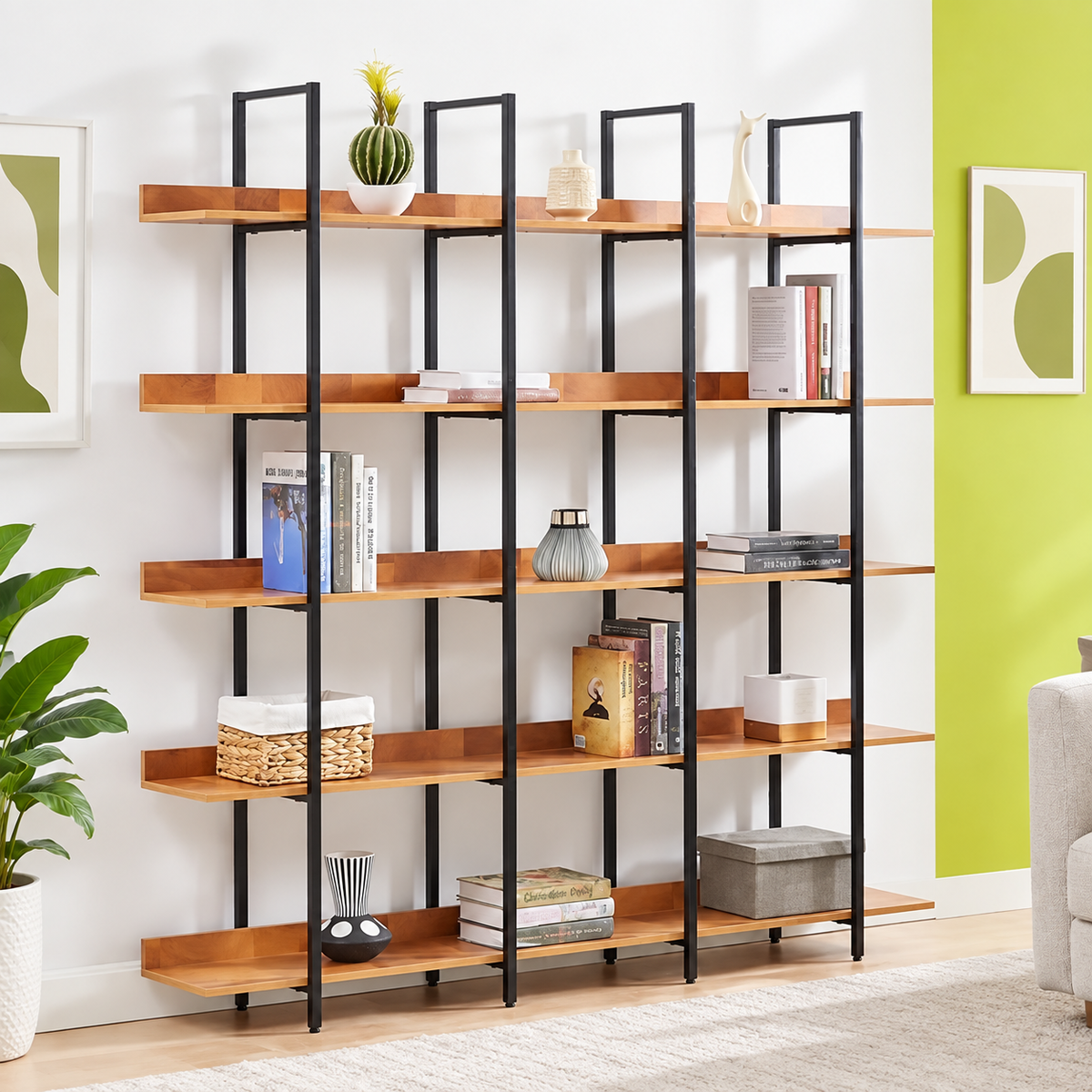 Bookrack – Spacious 5-Tier Storage for Modern Interiors