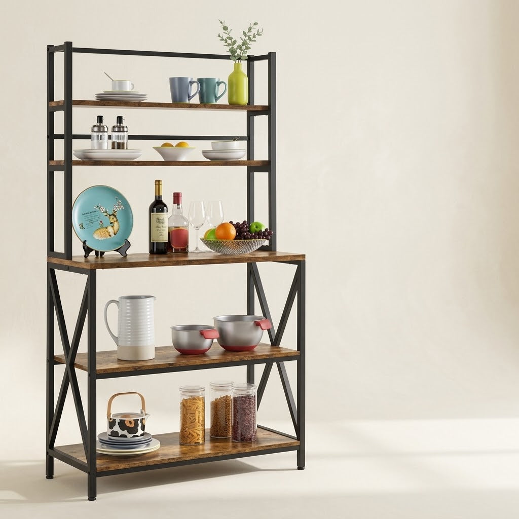 Kitchen Rack – Generous Storage with Rustic Character - image 1
