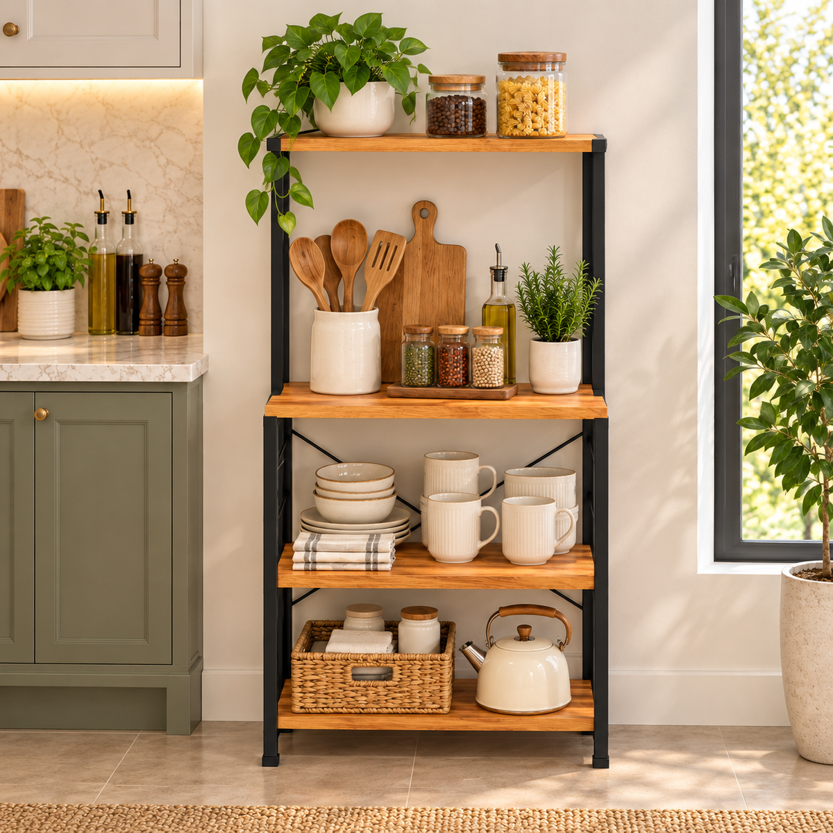 Modern Kitchen Organizer Rack - image 1
