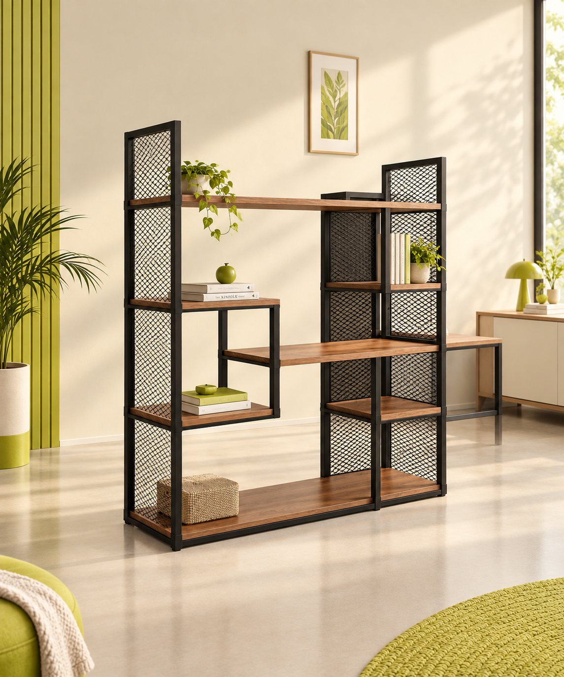 Bookrack – Geometric Storage with Industrial Character - image 1