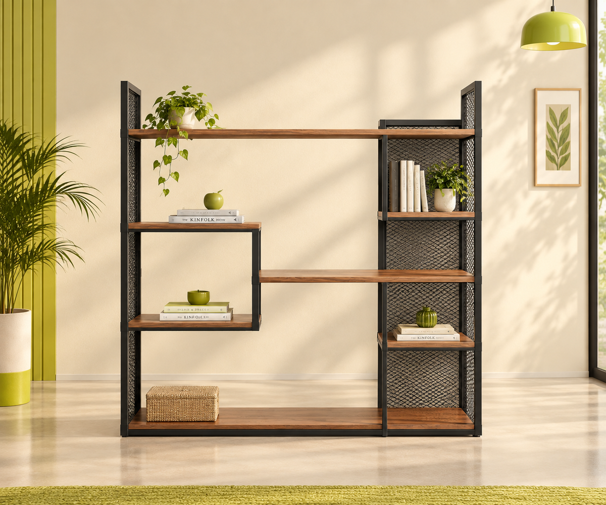 Bookrack – Geometric Storage with Industrial Character - image 2