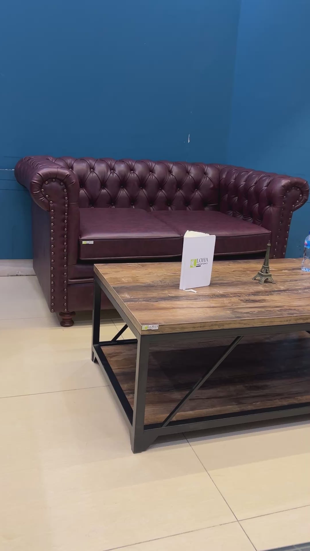 Load video: Zaviyah Table-Aesthetic Central Table
